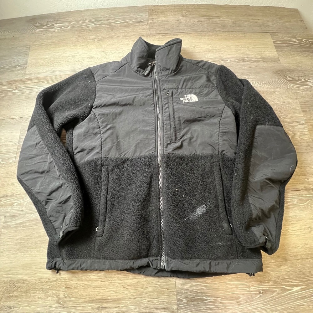 The North Face Denali Jacket Womens Medium Black Fleece Full Zip Polartec AC6W